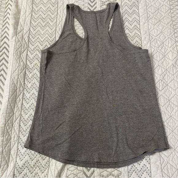 Chin Up Apparel Gray and Purple #GYM Selfie Tank Top - Picture 4 of 5